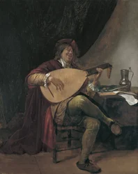 Zelfportret met de Luit, ca. 1665