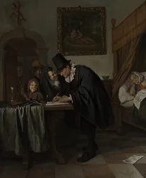 Het Doktersbezoek, ca. 1665
