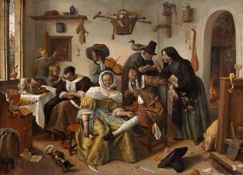 De omgekeerde wereld In Weelde Siet Toe, 1663