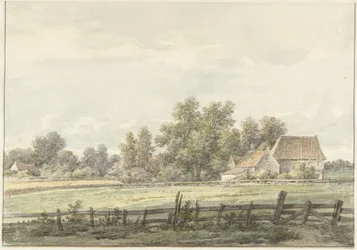 Landschap met boerderij
