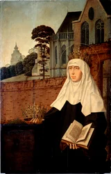 Sint Elizabeth van Portugal bekend als Sint Isabella van Aragon (detail)