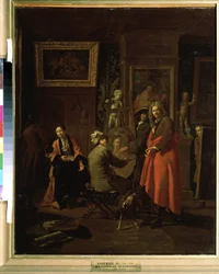 Het atelier van de schilder