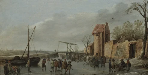 Een scène op het ijs, 1627