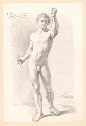 Staand mannelijk naakt, van voren gezien (2e prijs 1789)