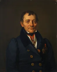 Portret van de schrijver Pyotr Ivanovich Sokolov 1766-1836, 1830