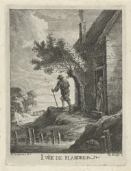Boerenwoning aan de waterkant (serie titel: Gezichten op Vlaanderen)