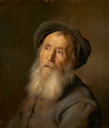 Baardige Man met een Baret