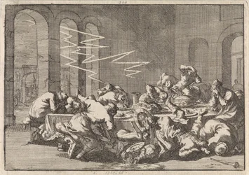 In het Poolse dorp Perzyn vinden 23 mensen de dood door een blikseminslag tijdens een doopmaal, 1676