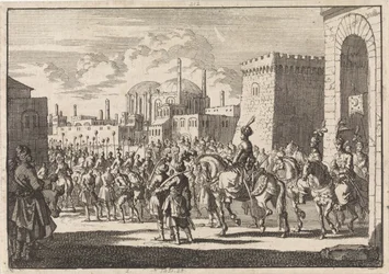 Intocht van sultan Mustafa II te Constantinopel, 1695