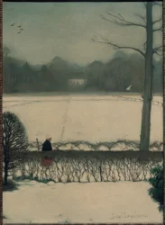 Uitzicht vanuit het atelier in Eerbeek