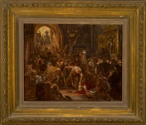 De dood van Tęczyński in de Franciscaanse kerk