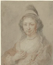 Portret van Sara van Baerle, echtgenote van Philips van Dorp