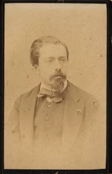 Portret van de violist en componist Henryk Wieniawski 1835-1880