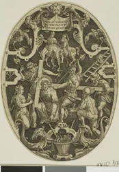 Het dragen van het kruis, uit de Passie van Christus