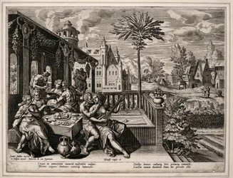 Genesis Hoofdstuk 6, vers 9, ca.1600 (gravure)