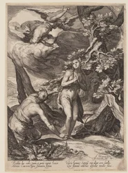 Verdrijving uit Eden, uit Geschiedenis van de Eerste Ouders van de Mens