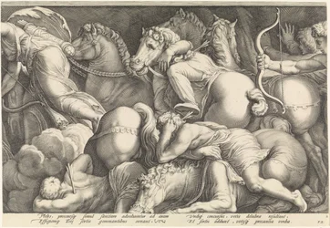 Fries met de bestraffing van Niobe (plaat 2)