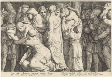 Fries met de bestraffing van Niobe (plaat 7)