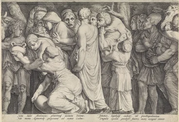 Fries met de bestraffing van Niobe (plaat 7)