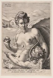 Venus en Cupido, uit Drie Godinnen