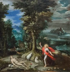 Schepping van de wereld, ca. 1586-89 (olieverf op doek)
