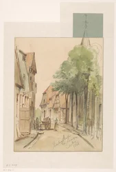 Gezicht op de Kirchenstrasze te Lingen