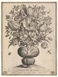 Bos bloemen in een vaas