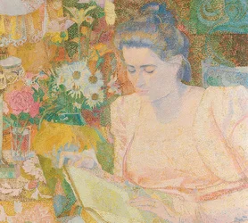 Portret van Marie Jeanette de Lange. 1900