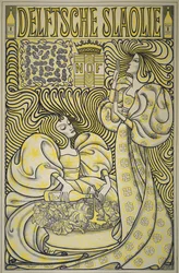 Affiche voor Delftse slaolie, 1894