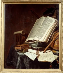 Boeken en muziekinstrumenten