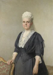 Koningin Emma, prinses van Waldeck-Pyrmont. Weduwe van koning Willem III