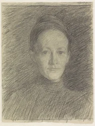 Portret van mejuffrouw C.J. Veth
