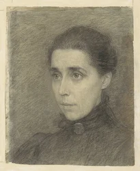 Portret van mevrouw M. Bruyel-De Favauge