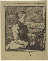 Portret van mevrouw Van Marken-Matthes