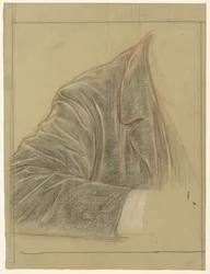Studie van de jas en arm van Geheimrat M. Kempner