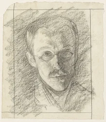 Zelfportret van Jan Veth