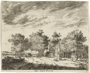 Landschap halverwege Overveen
