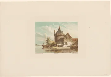 Gezicht op de Waltoren te Culemborg