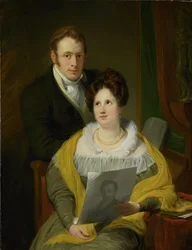 Portret van een vrouw en een man