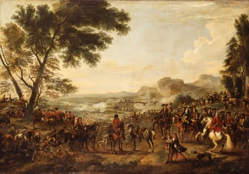 Koning Willem III en zijn troepen bereiden zich voor op een slag