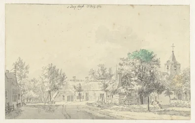 Gezicht in het dorp Odijk