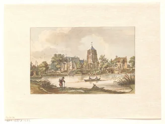 Gezicht op Acquoy aan de Linge