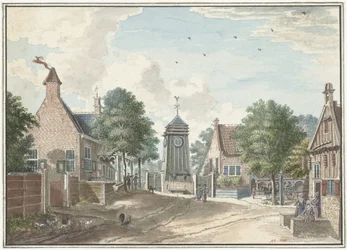 Gezicht op het Klokhuis te Overveen