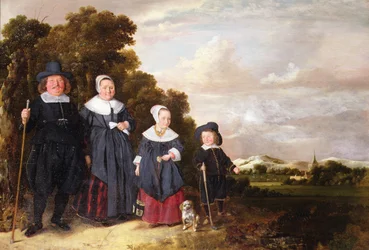 Groepsportret van een familie