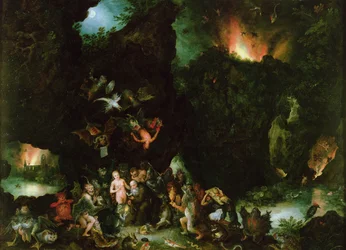 De verzoeking van St. Antonius - Hel, 1594