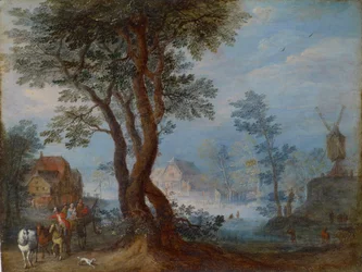 Dorpstafereel met Figuren, ca. 1603