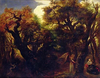 Boslandschap met Hagar en de Engel, c.1645
