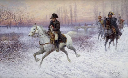 Napoleon aan het Hoofd van een Troep Cavalerie