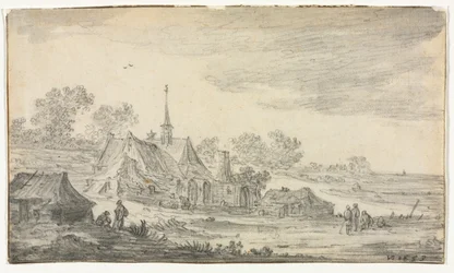 Groep Gebouwen aan een Kustlijn