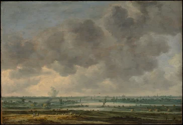 Gezicht op Haarlem en het Haarlemmer Meer